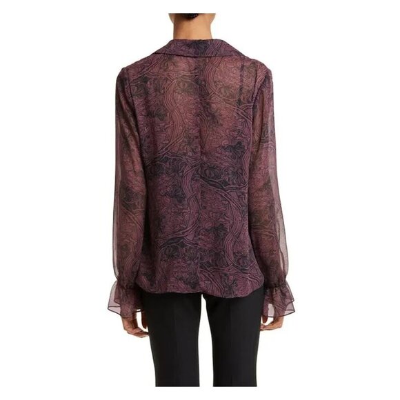 TED BAKER London Coryiah Print Ruffle Blouse - Picture 2 of 7